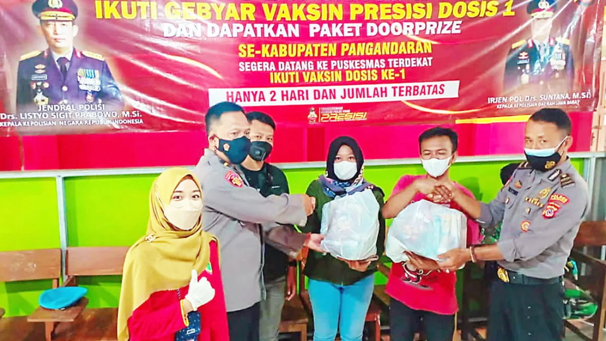 Di Pangandaran, Disuntik Vaksin Bisa Dapat Sembako