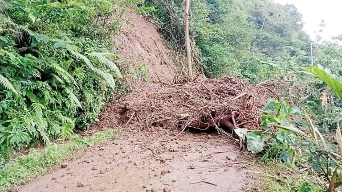 Jalur Alternatif Menuju Tasik Tertutup Longsor