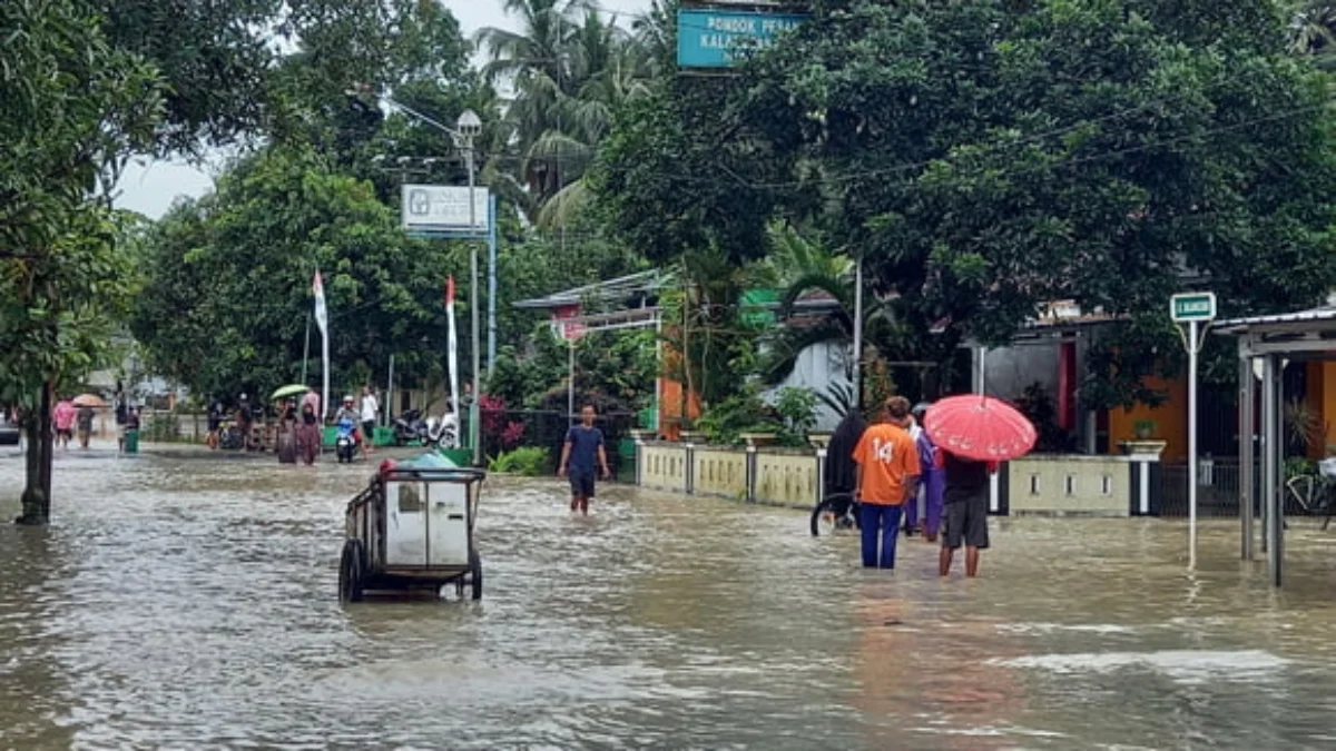 Sungai Cijulang Meluap, Akses Terganggu