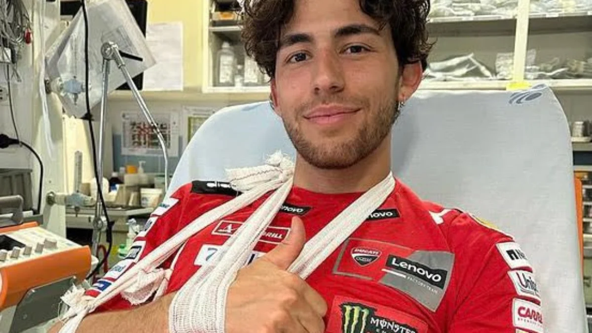 Petaka Sprint Race MotoGP 2023, Pembalap Ducati Enea Bastianini Patah Tulang