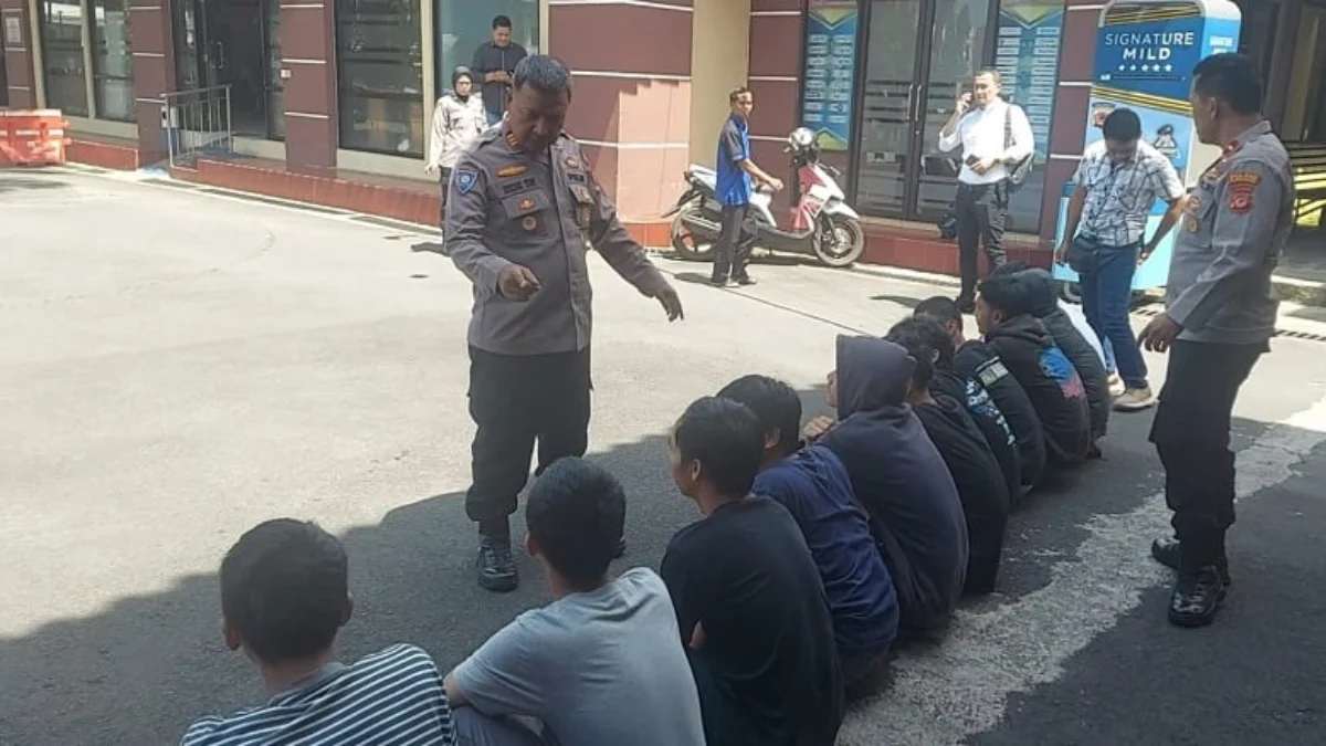 Sejumlah pemuda diamankan polisi karena membuat dani tewas setelah disangka geng motor