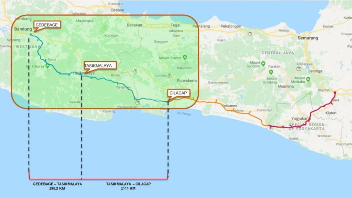 Pembangunan Tol Gedebange-Tasikmalaya-Cilacap / getaci atau bandung-cilacap alias banci