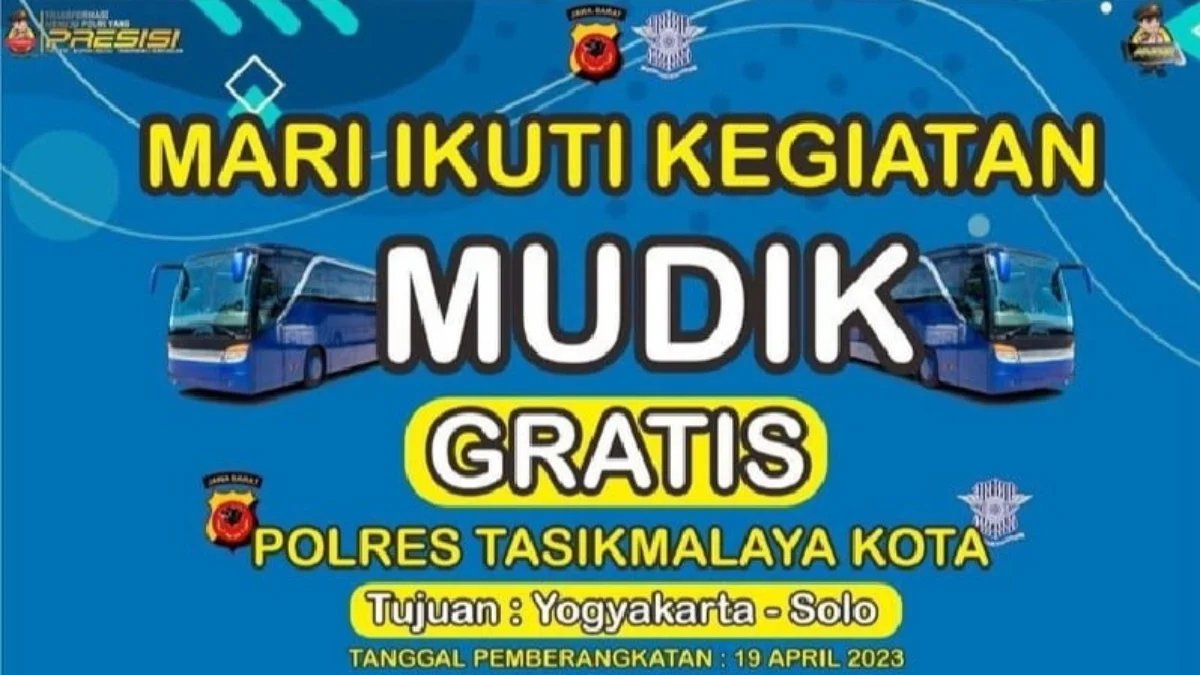 Mudik gratis Polres Tasikmalaya Kota