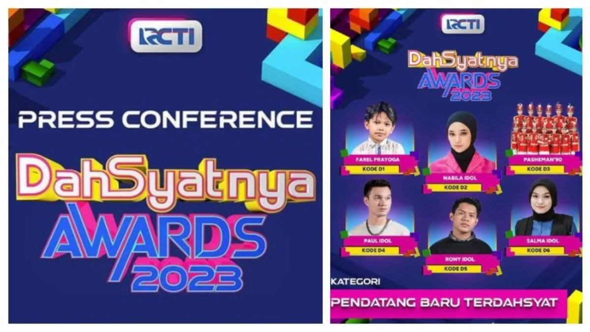 Daftar Nominasi Dahsyatnya Awards 2023