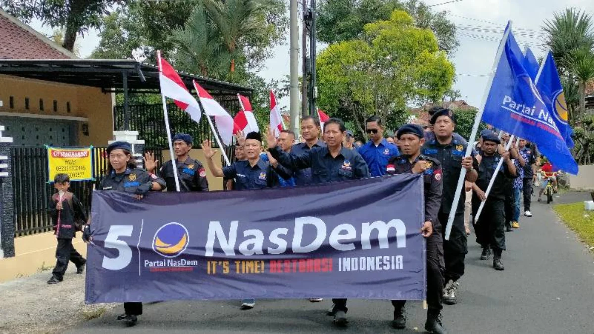 Longmarch ke KPU, Nasdem Kota Tasikmalaya Bertekad Jadi Pemenang