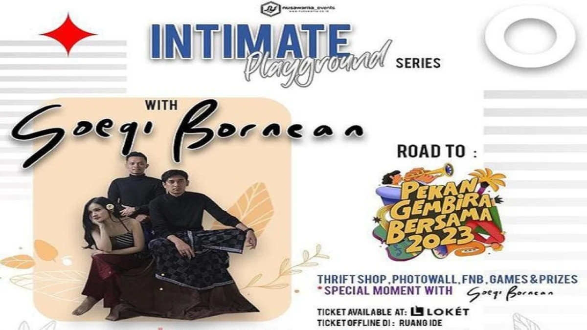 Intimate Playground Series Hadirkan Soegi Bornean di Tasikmalaya