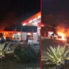 Mobil terbakar