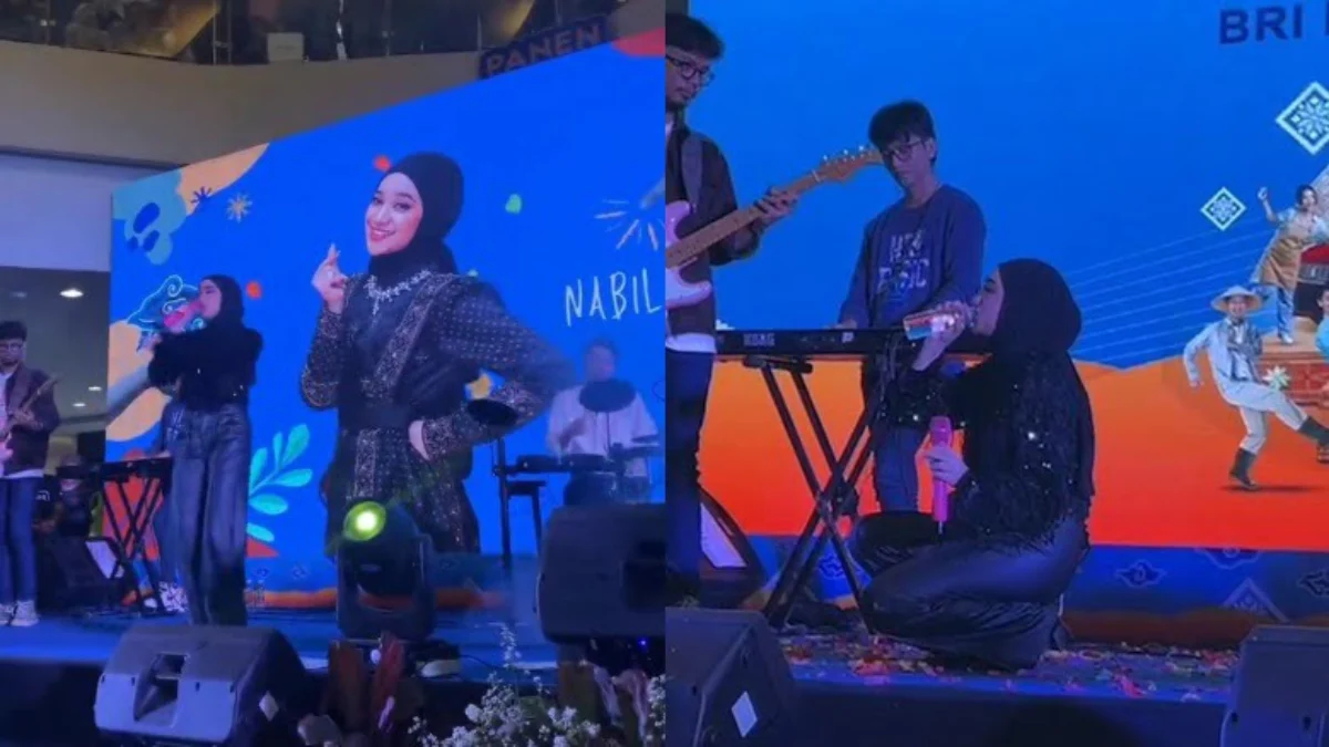 Nabila Taqiyyah Indonesian Idol XII Gebrak Kota Cirebon Momen Minum Sambil Jongkok Jadi Sorotan Fans