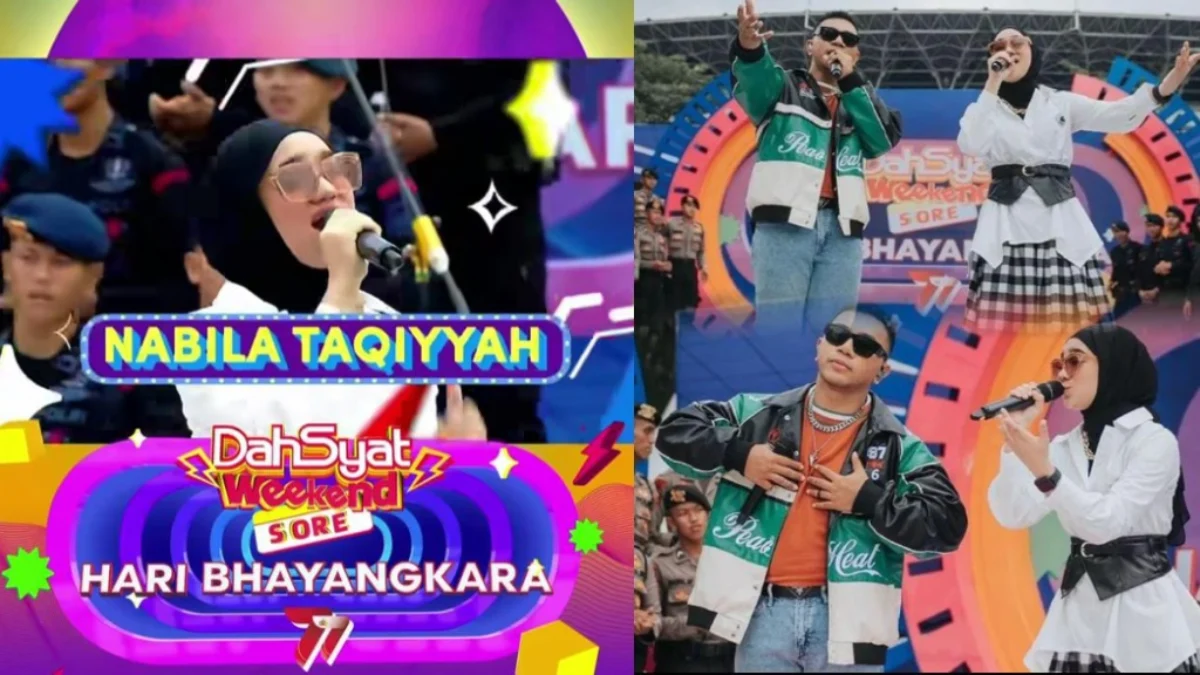 Nabila Taqiyyah Duet Bareng Fabio Asher di Dahsyat Weekend Sore Spesial Hari Bhayangkara ke 77