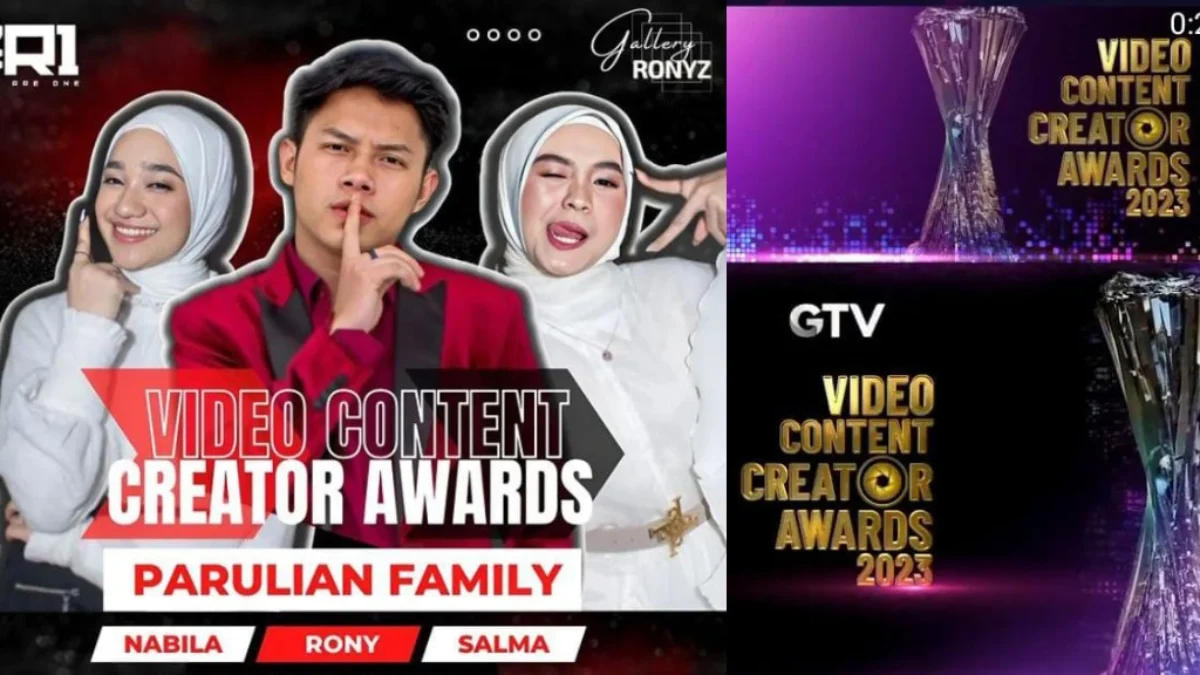 Parulian’s Family Rony, Salma dan Nabila Idol Bakal Meriahkan Video Content Creator Awards 2023