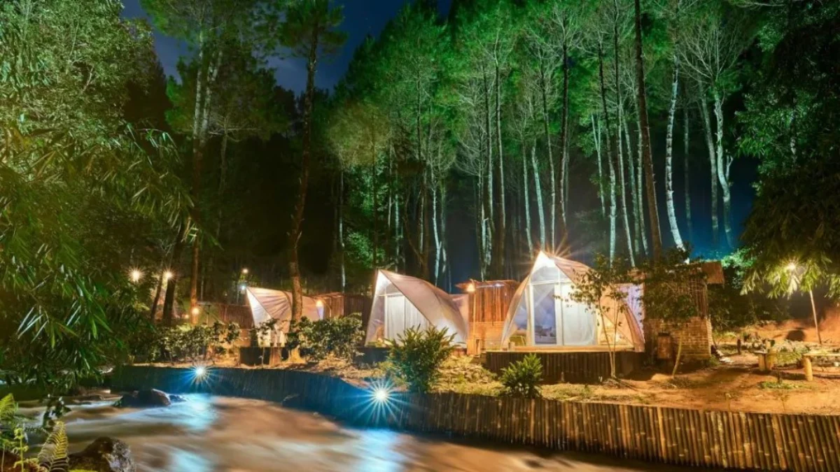 Glamping di Pangalengan Bandung, Sungai Palayangan