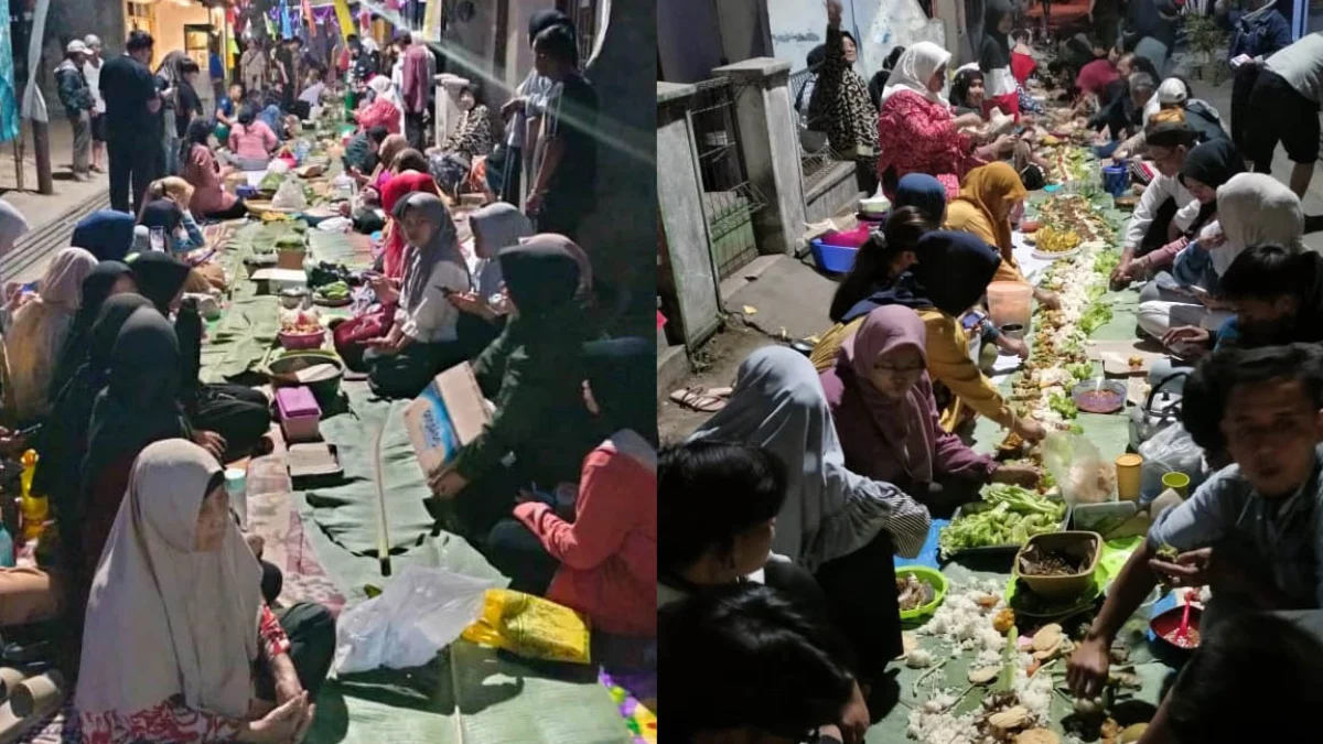 78 tahun kemerdekaan Makan Liwet Bareng Sepanjang 700 meter