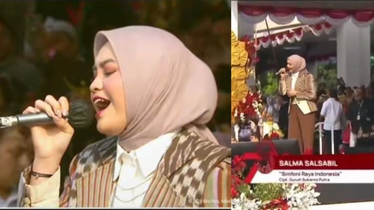 Salma Salsabil Bawakan Lagu Simfoni Raya Indonesia