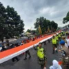 Merah putih membentang 500 meter