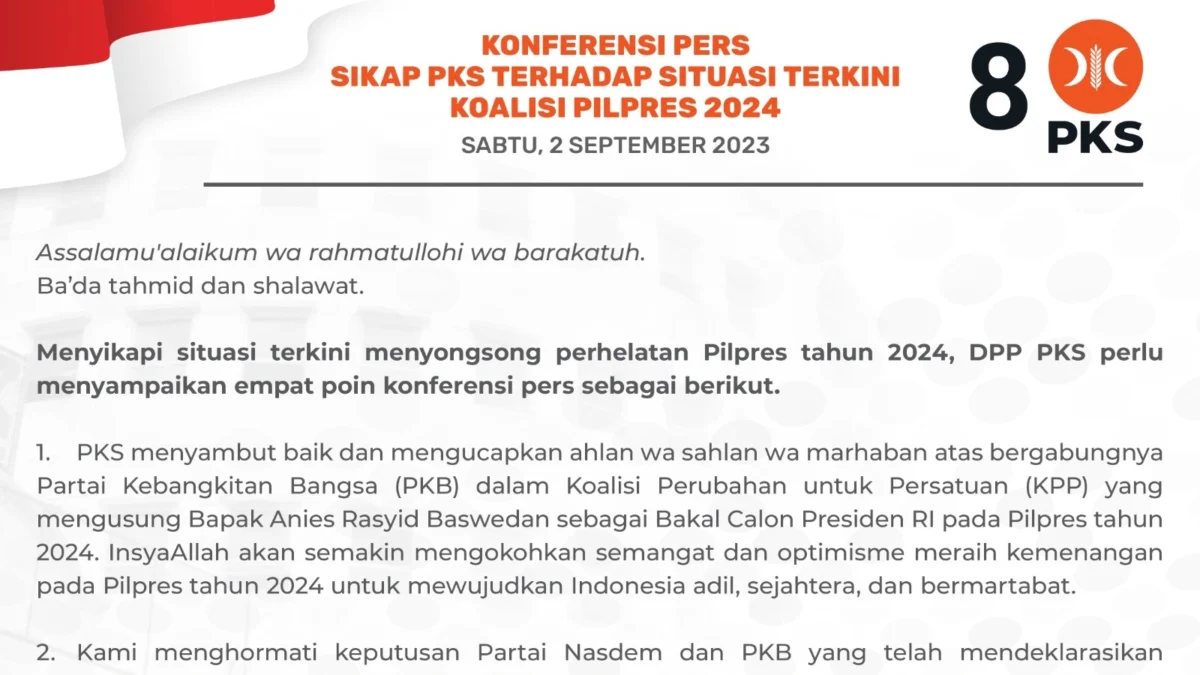 Nyatakan tetap berada dalam koalisi, PKS justru diduga bakal ikuti jejak demokrat