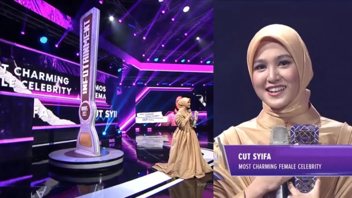 Cut Syifa Boyong 2 Piala Infotainment Awards 2023