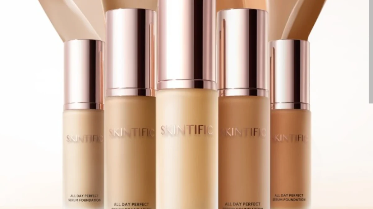 Terbaru!!! Skintific All Day Perfect Serum Foundation, Tahan 24 Jam, Tampilan Sehalus Filter