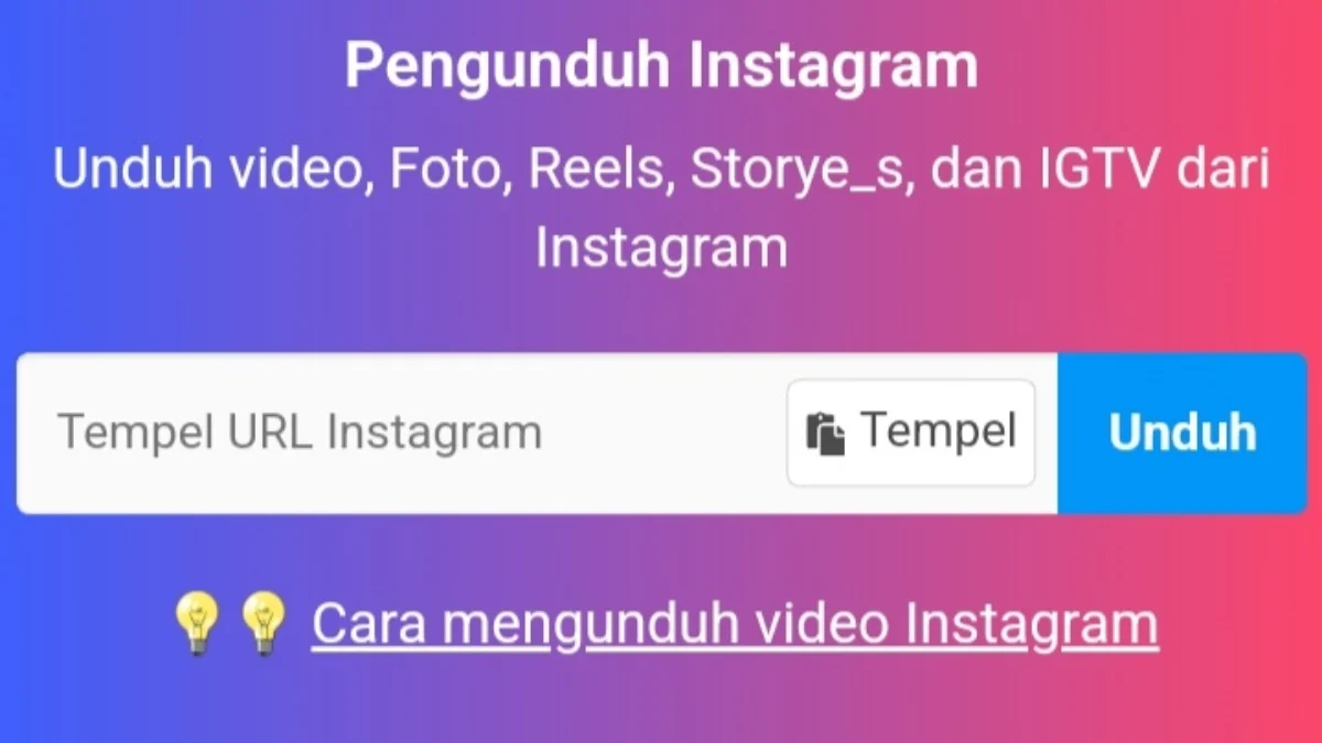 Download video tanpa watermark dari Tiktok dan Instagram