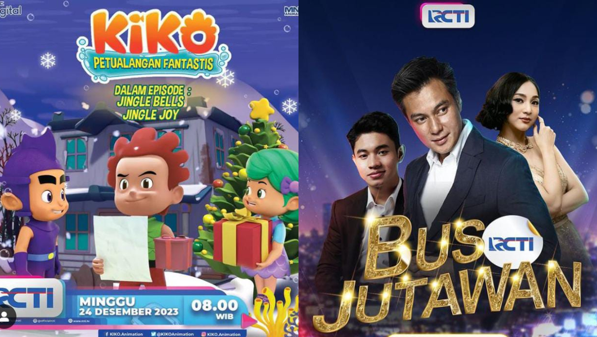 Jadwal Acara RCTI Minggu 24 Desember 2023 Tayang Film Animasi Kiko Program Masak Rudy Dan