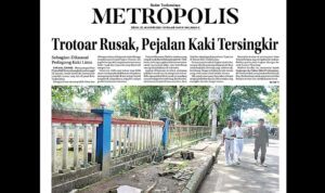 trotoar di tasikmalaya pejalan kaki