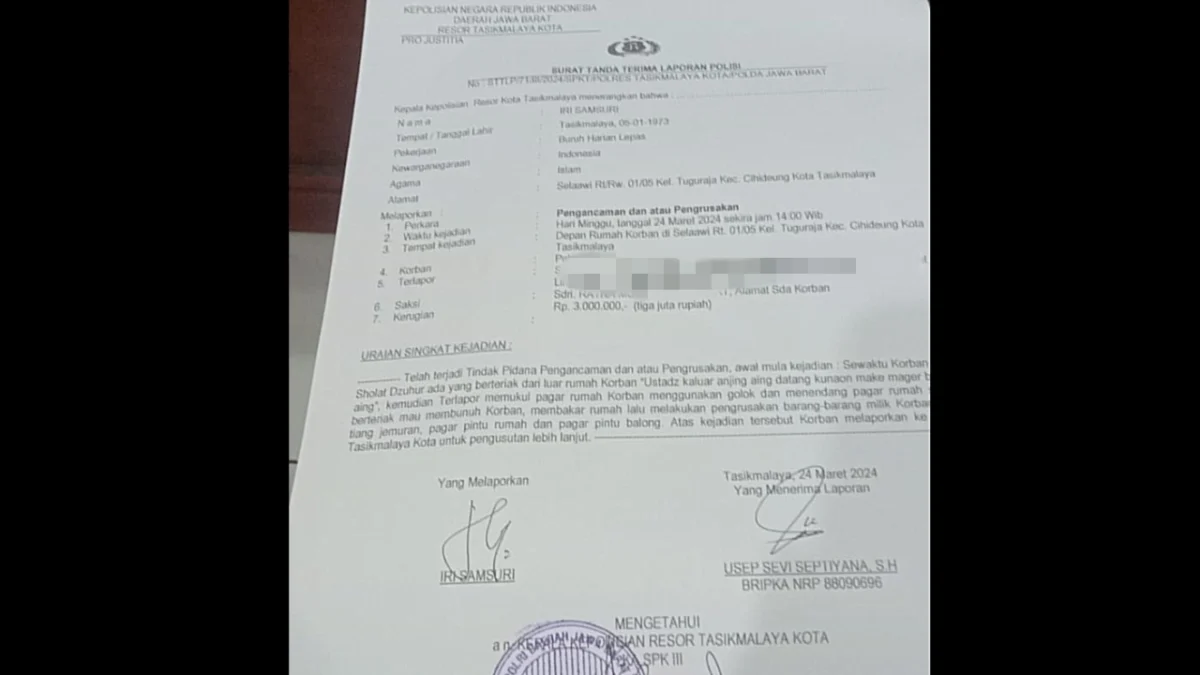 Aktivis islam, ancaman pembunuhan