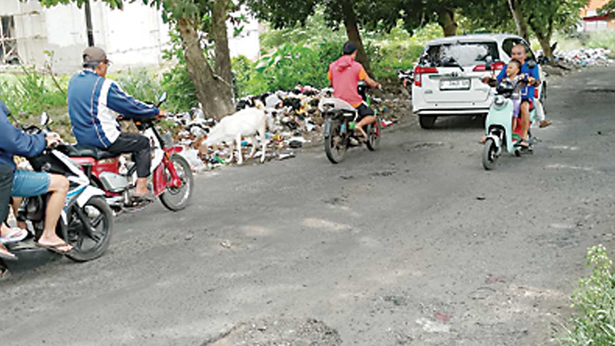 jalan Volume sampah