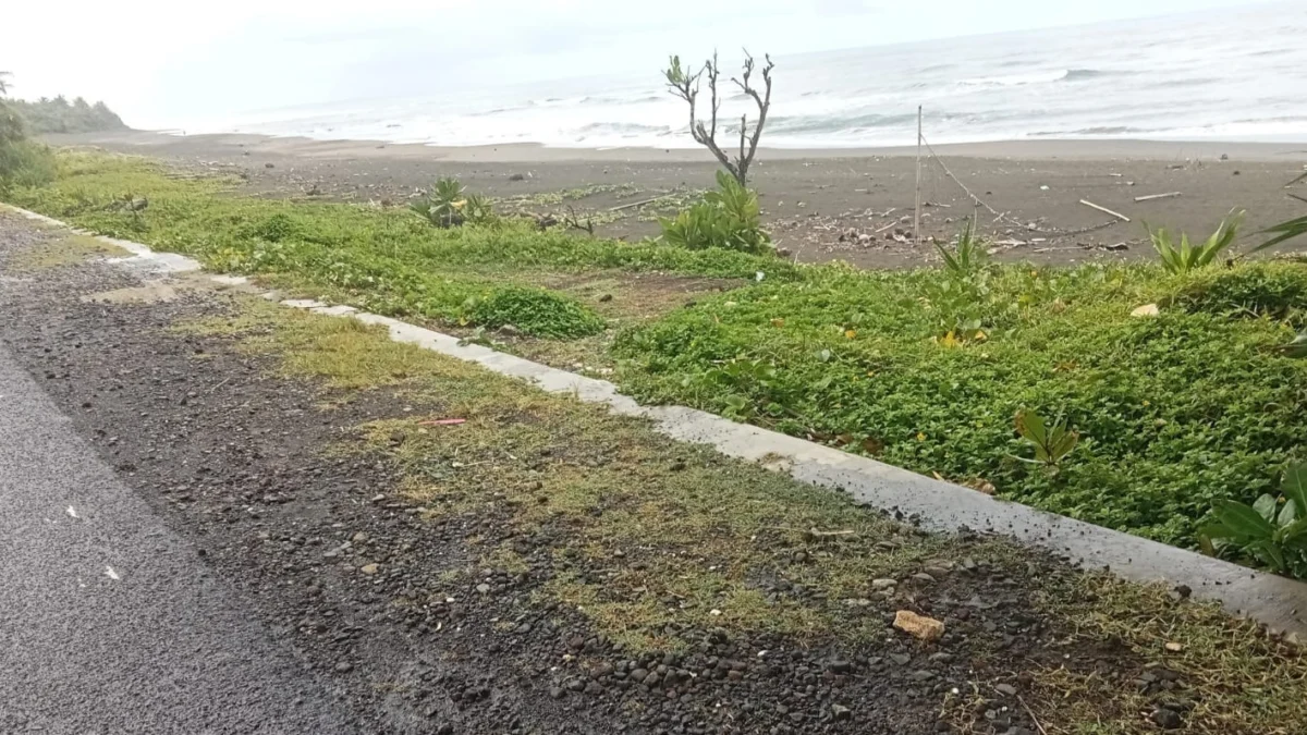 Pantai selatan di desa ciparanti