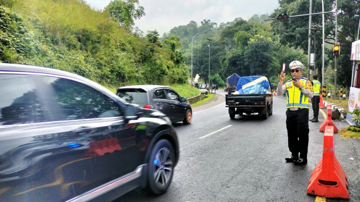 Jalur gentong, arus balik lebaran, kondisi lalu lintas