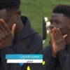 Bukayo Saka menangis