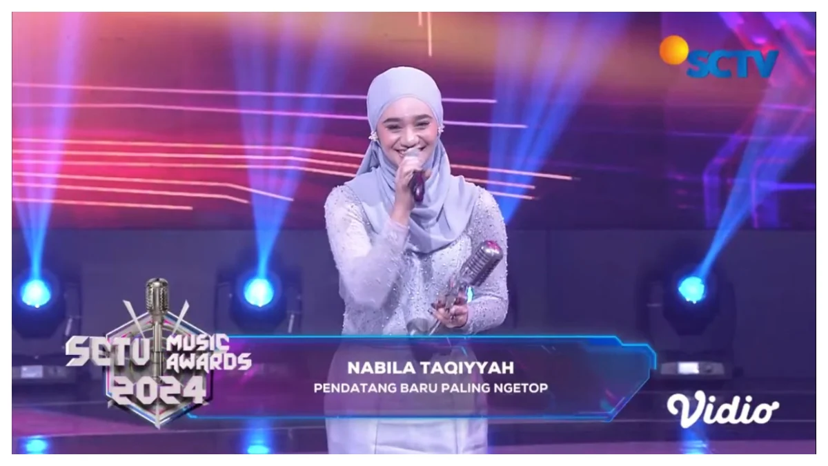 Nabila Taqiyyah Boyong Piala SCTV Music Awards 2024