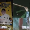 Calon wali kota tasikmalaya, baliho kandidat dirusak, partai golkar