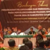 KPU ciamis menggelar bimbingan teknis administrasi kepada PPK di hotel Grand Metro