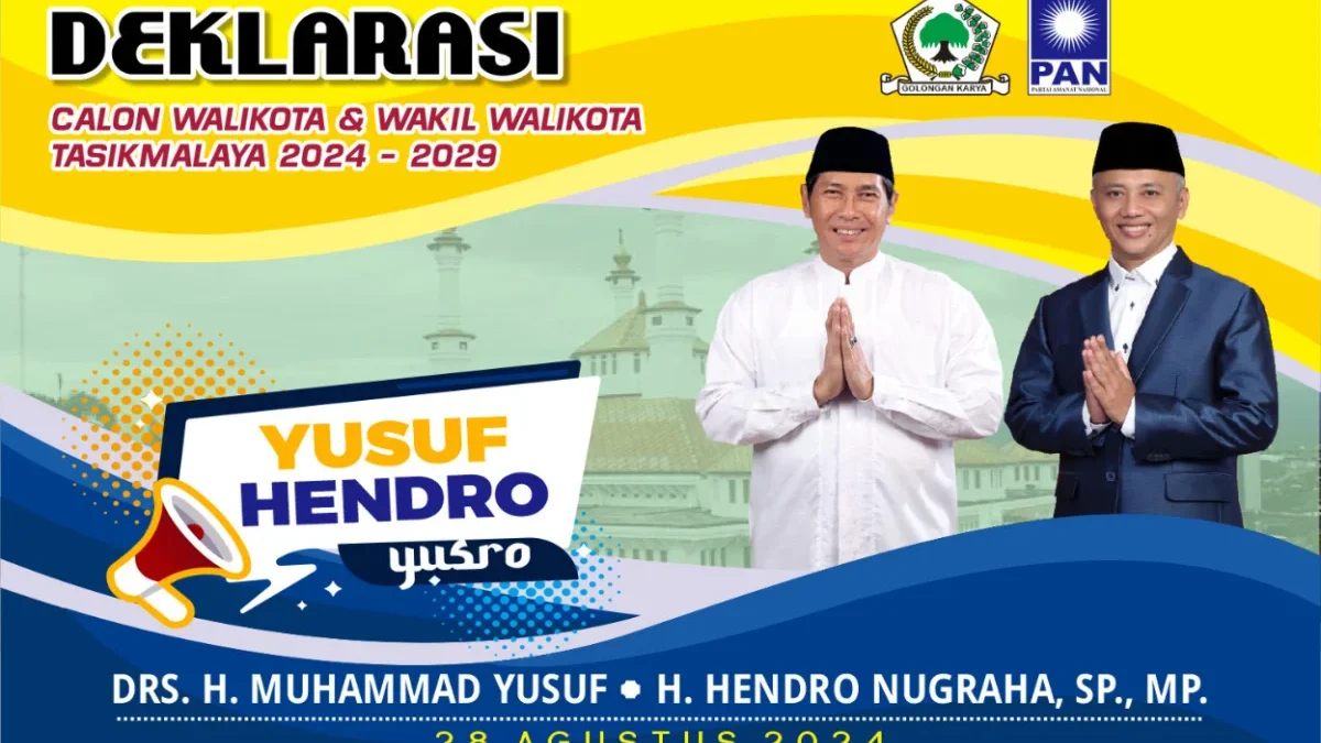 Yusuf hendro daftar pilkada, koalisi golkar pan, bagi-bagi sembako