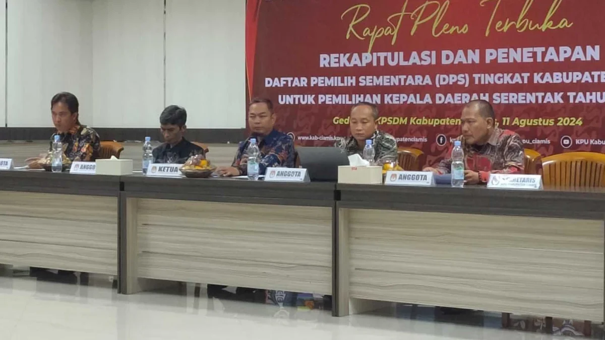 rapat pleno terbuka kpu ciamis