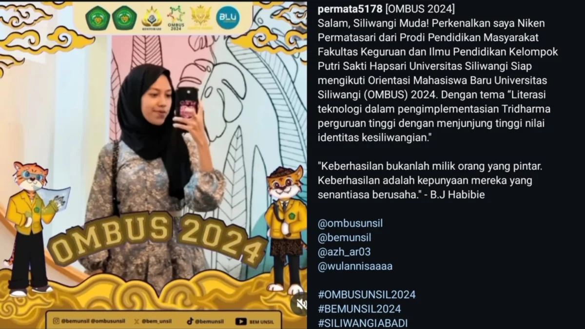 Niken Permatasari Mahasiswi baru Unsil Tasikmalaya, Meninggal kecelakaan pulang ombus, pesan bj habibie