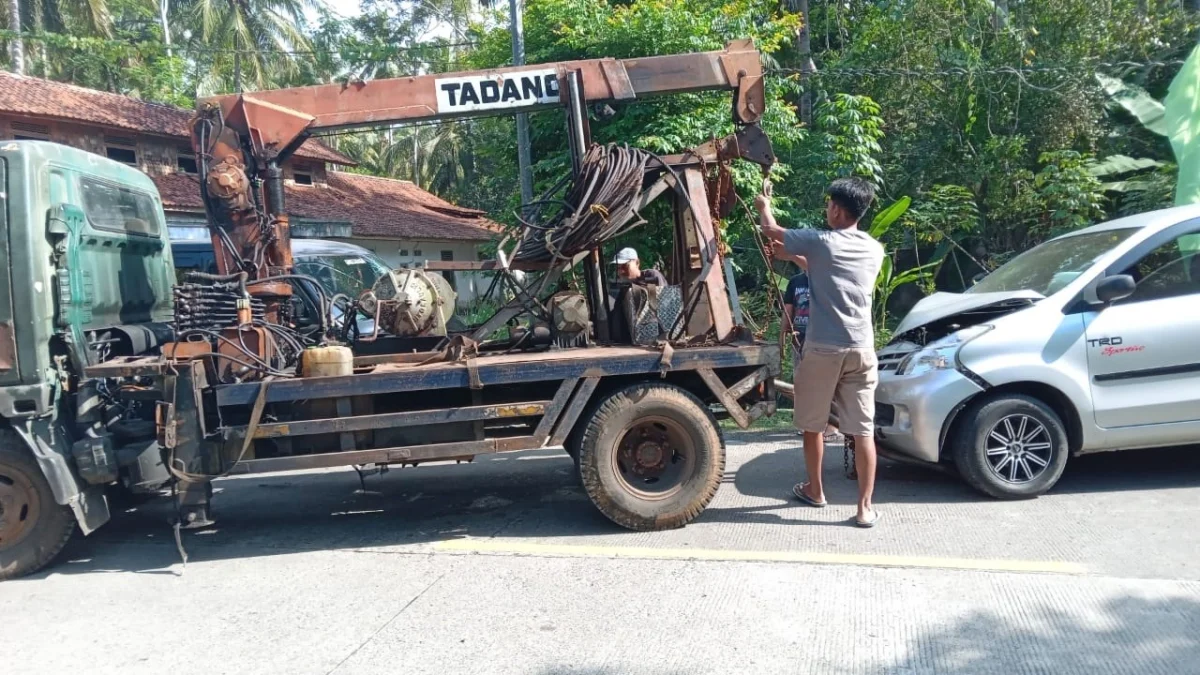 Tabrakan di Jalan Raya Cijulang-Pangandaran