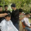 Pangkas rambut gratis, alun-alun kota tasikmalaya