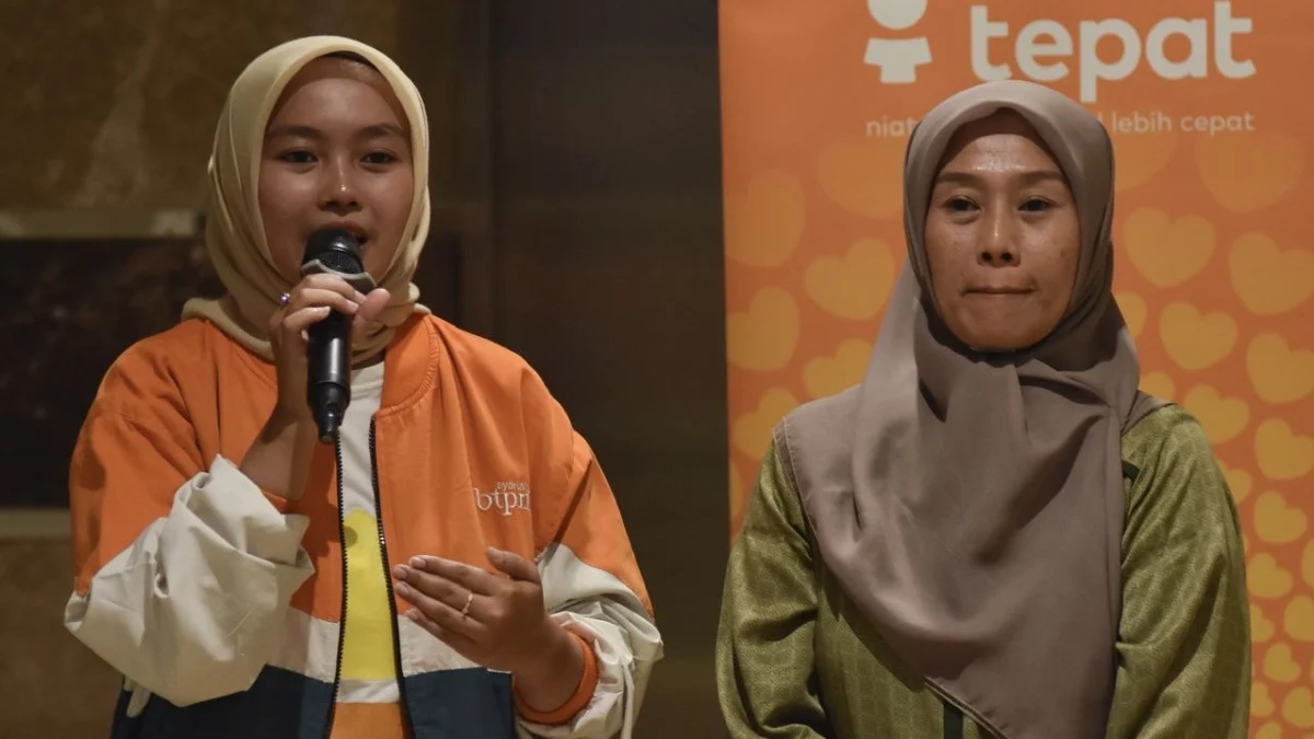 Tania nur azizah community officer BTPN syariah, pinjaman bank tanpa anggunan, modal usaha