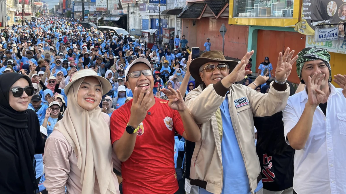 Bawaslu bidik jalan sehat viman diky, kampanye di luar jadwal, pelanggaran