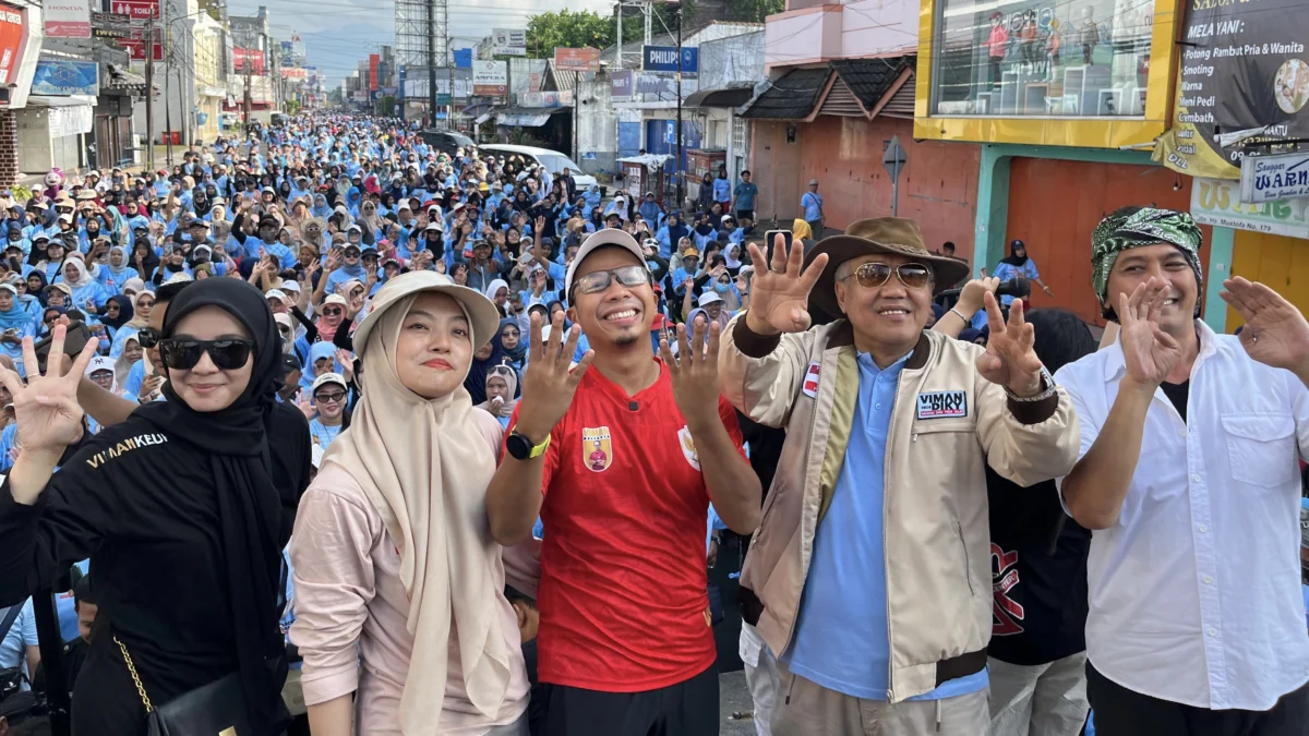 Jalan sehat viman-Diky, pilkada kota tadikmalaya, amir mahpud,