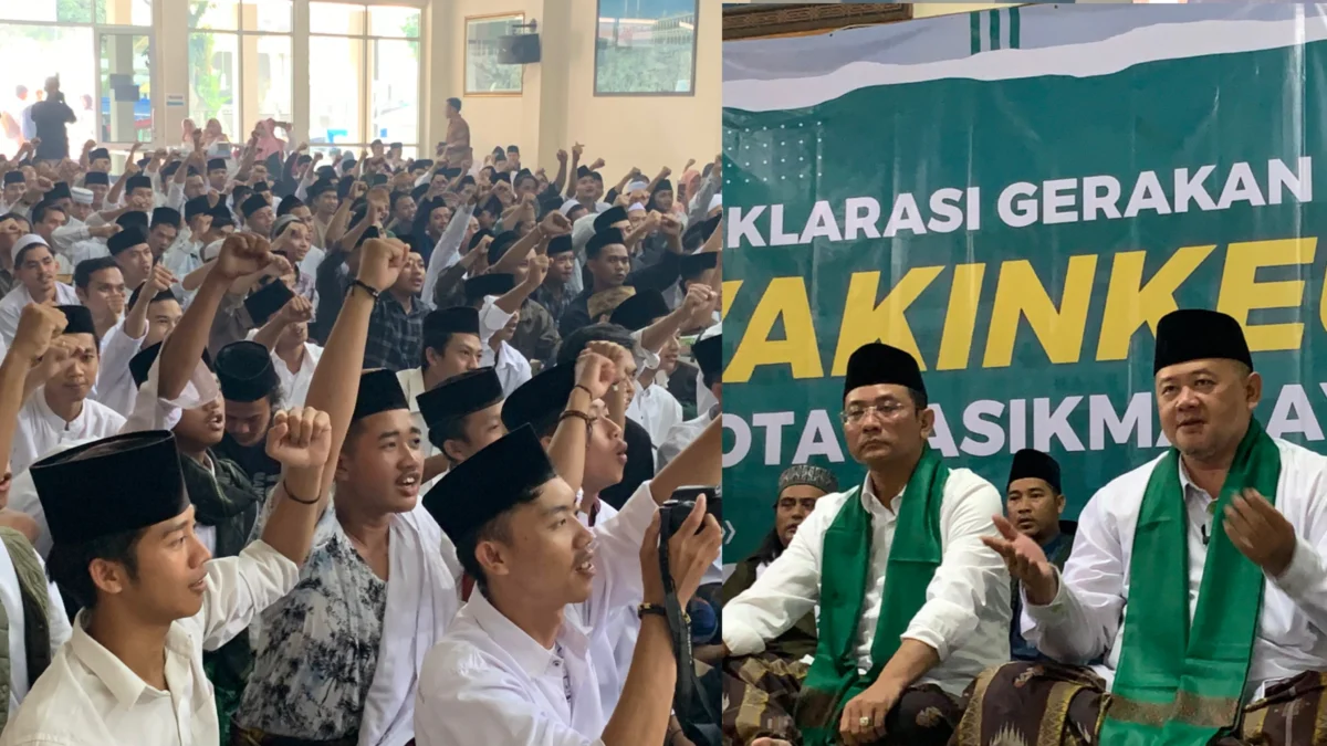 Santri tasikmalaya, deklarasi dukungan yanto aprianto muhammad aminudin pilkada