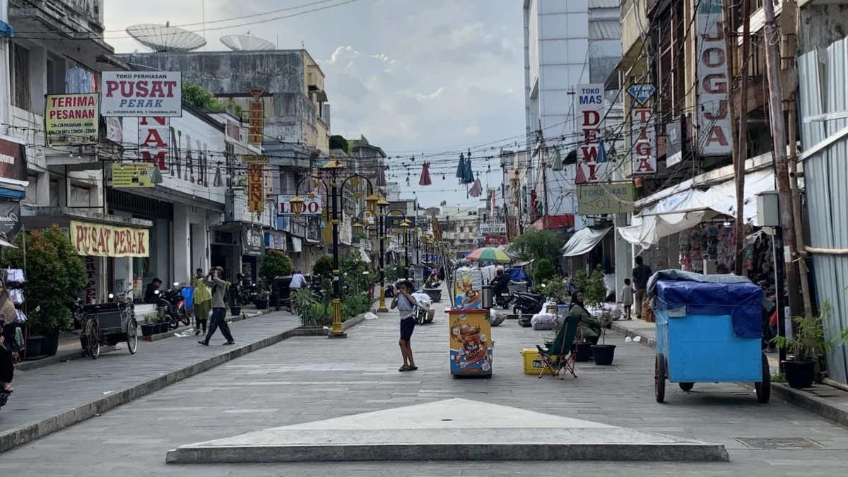 Kawasan pedestrian jalan cihideung, wali kita baru kita tasikmalaya,