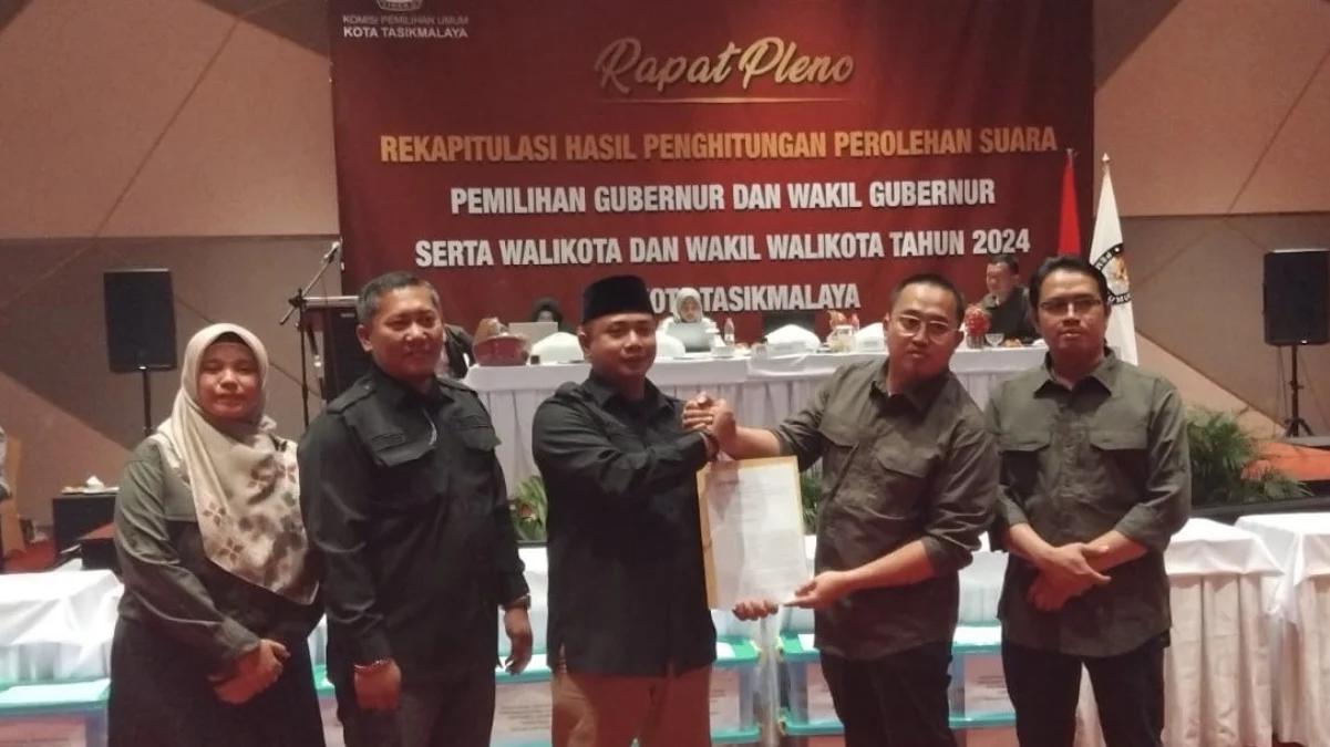 Rapat pleno hasil penghitungan suara pilkada kota Tasikmalaya, partisipasi pemilih