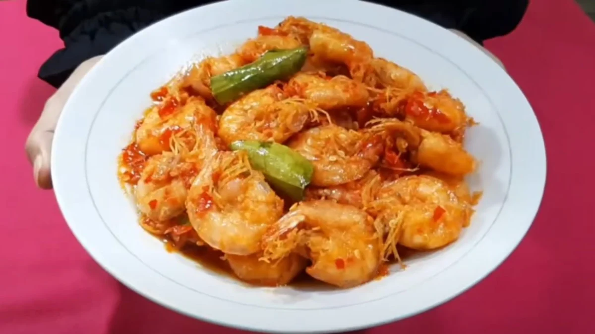 Udang goreng khas padang