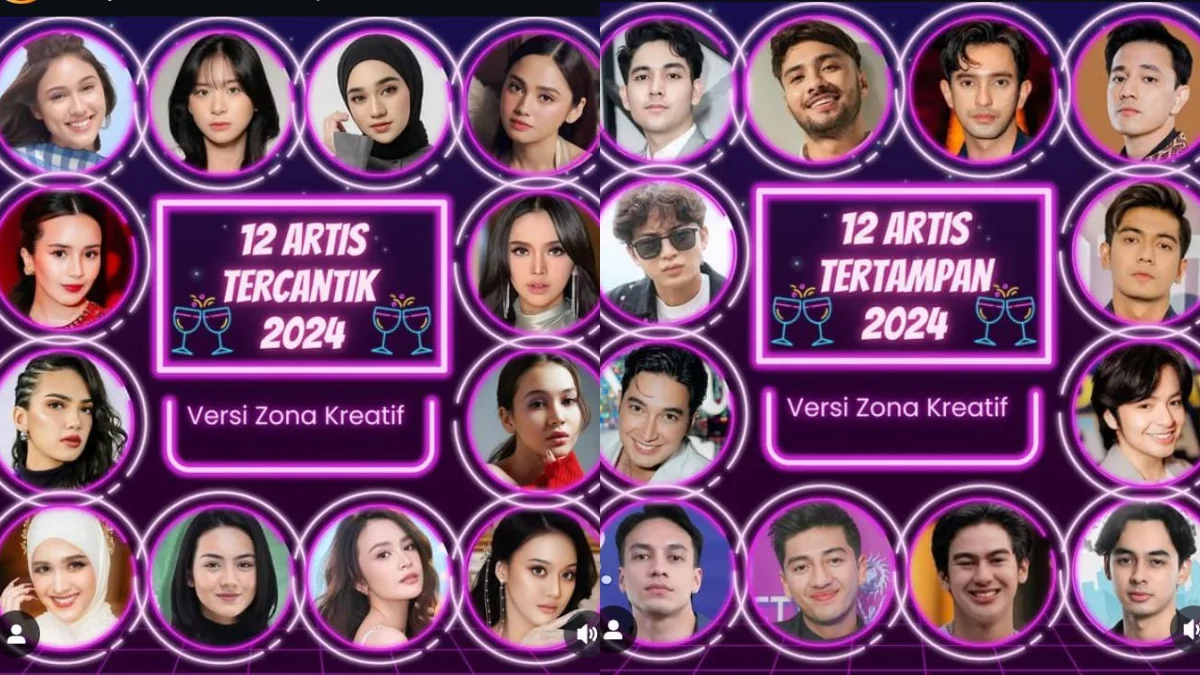 12 Artis Tercantik dan Tertampan (instagram.com @zonakreatifmedia)