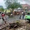 Pohon tumbang menimpa mobil, bencana alam bpbd kota tasikmalaya, hujan deras angin kencang cuaca ekstrem