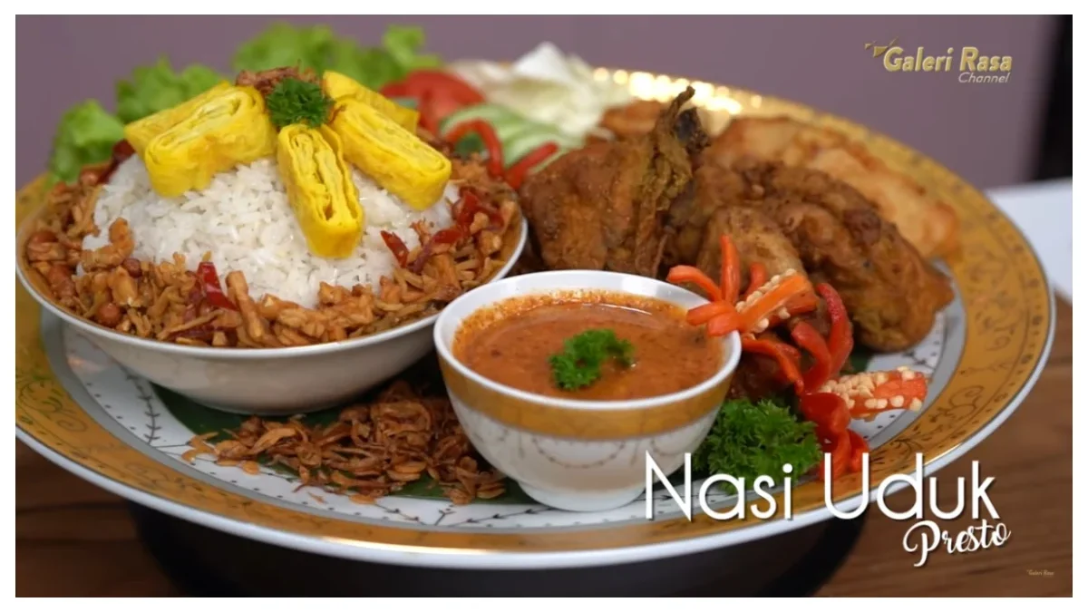 Nasi Uduk Presto (tangkapan layar YouTube Galeri Rasa Channel)