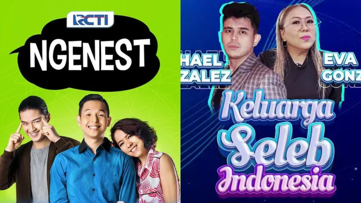 Ngenest dan keluarga Seleb Indonesia (instagram.com @officialrcti dan @officialmnctv)