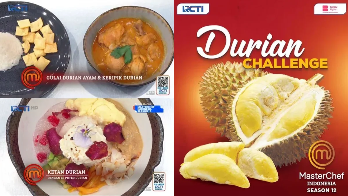 Aneka Hidangan Berbahan Durian (tangkapan layar RCTI+, instagram.com @masterchefina)