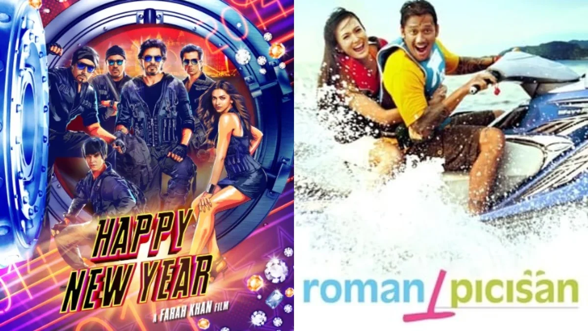 Film Happy New Year dan Roman Picisan (istimewa: imdb.com, mdentertainment.com)